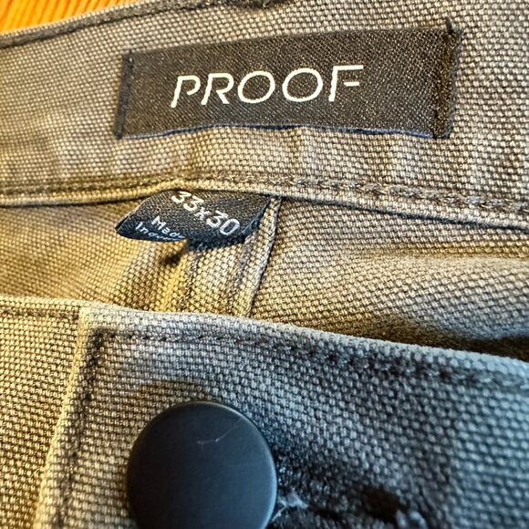 Proof Rover Pant - Grey slim straight 33x30 - Picture 5 of 10